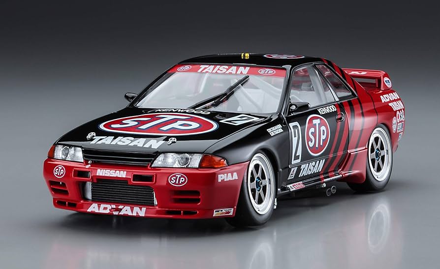 ハセガワ1/24 STP TAISAN GT-R［BNR32 Gr.A］完成品 Amazon.com: Hasegawa 1/24 Scale STP Taisan GT-R Skyline GT-R